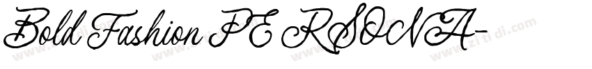 Bold Fashion PERSONA字体转换